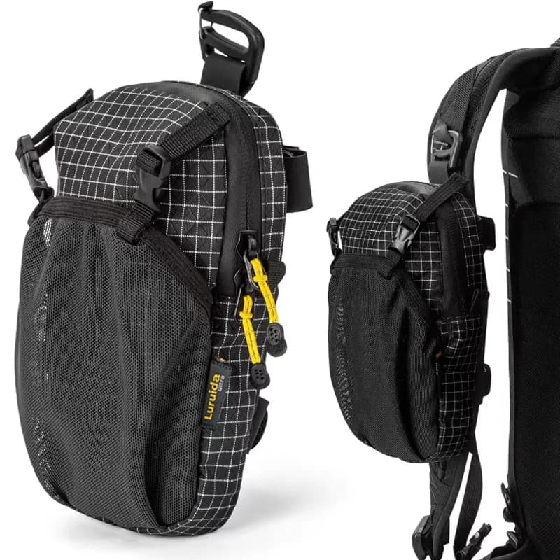 Shoulder Strap Phone Pouch Waterproof Lightweight Attachment Bag For Backpack Hiking Camping Sports