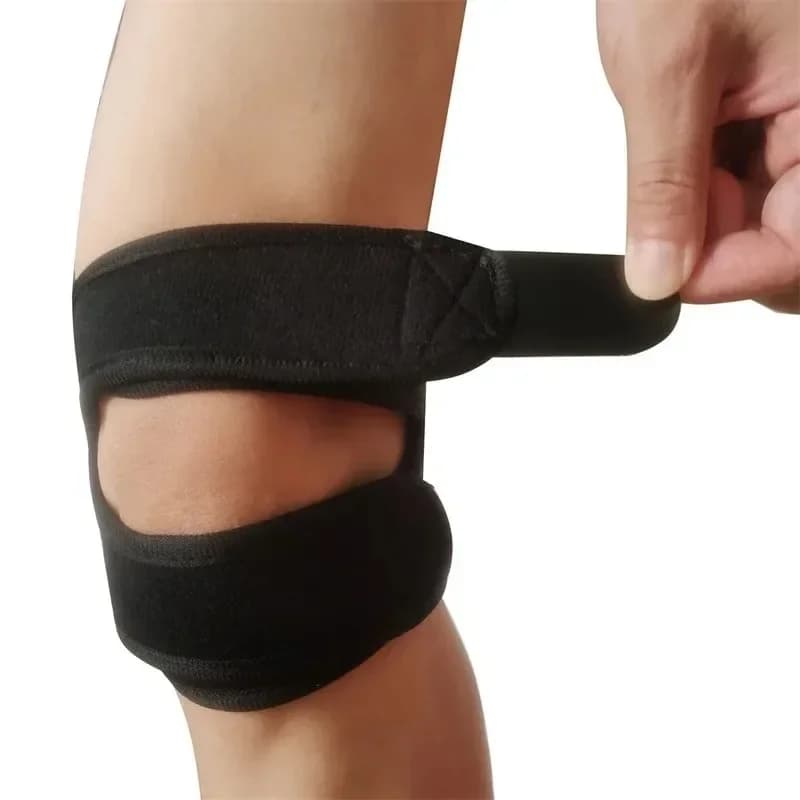 Support for Knee Pressurized, Elastic Fascia with Hole, Safety Knee Pad for Basketball, Tennis and Cycling