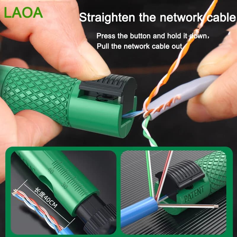 LAOA Professional Pen Wire Spool, Super Five, Six or Seven Types of Network Cable Splitter