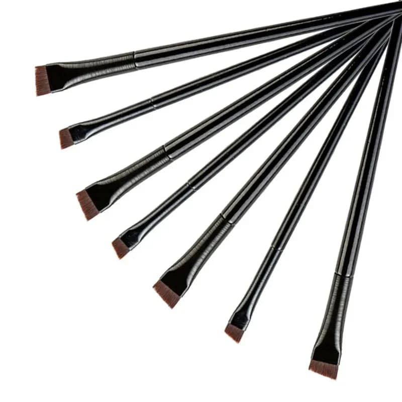 Nuovo pennello per contorno sopracciglia da 1/5/10 pezzi, pennello per eyeliner, pennello portatile piccolo angolato per sopracciglia, strumento per il trucco femminile