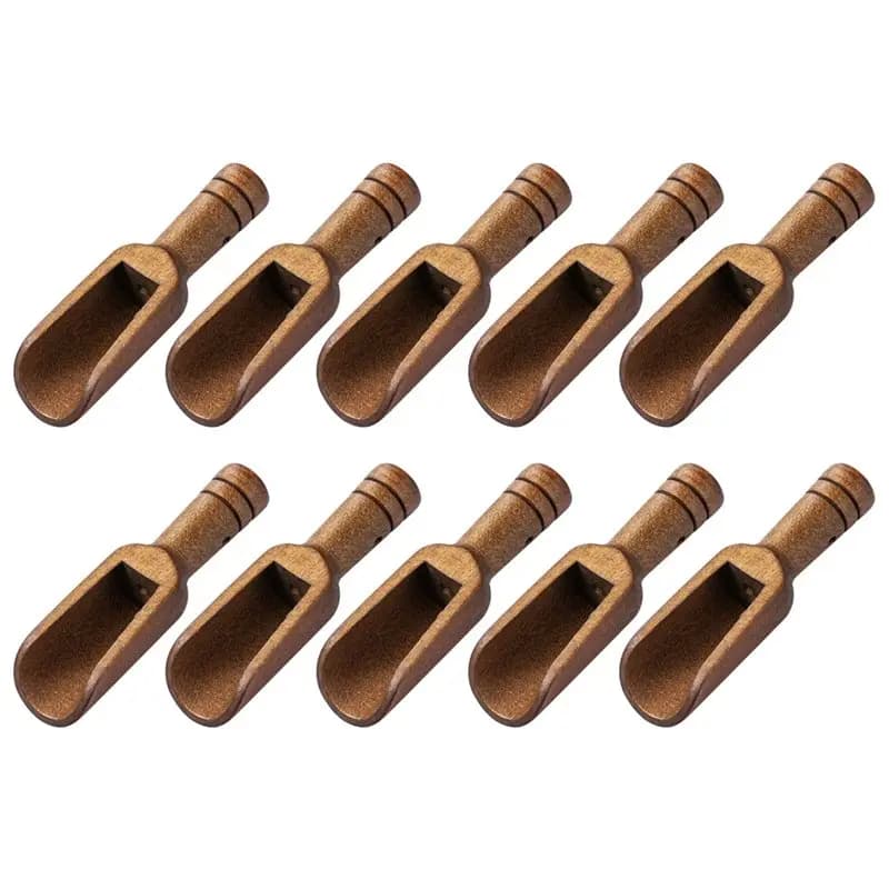 Hot Sale-Wooden Salt Spoon 10PCS Seasoning Spice Pepper Coffee Bean Measuring Tool For Kitchen Storage Jars