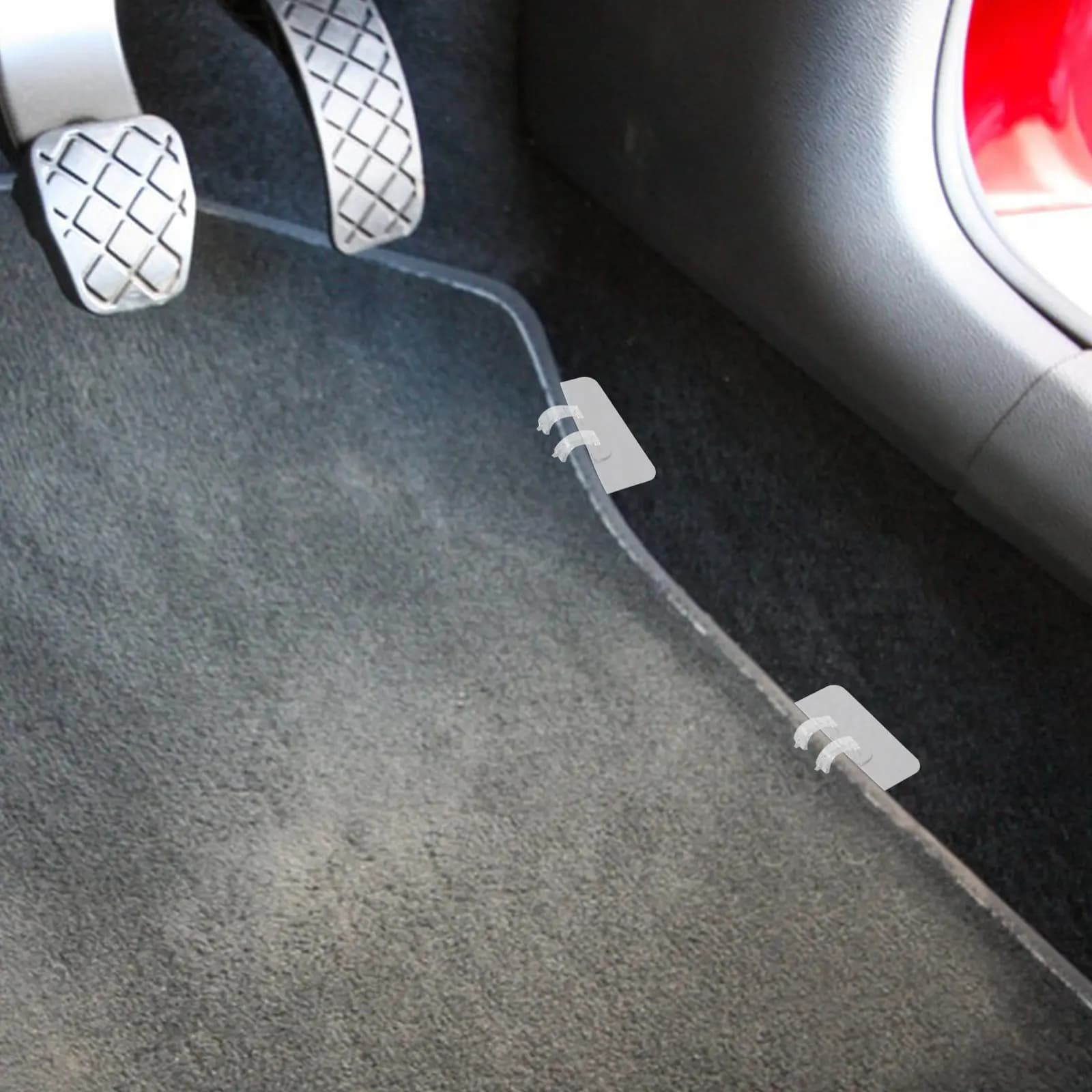 40 Pezzi Clip di Fissaggio Universali Adesivi per Tappetini Auto, Senza Foratura, Facili da Installare, Strumento Antiscivolo per Fissaggio Tappeti