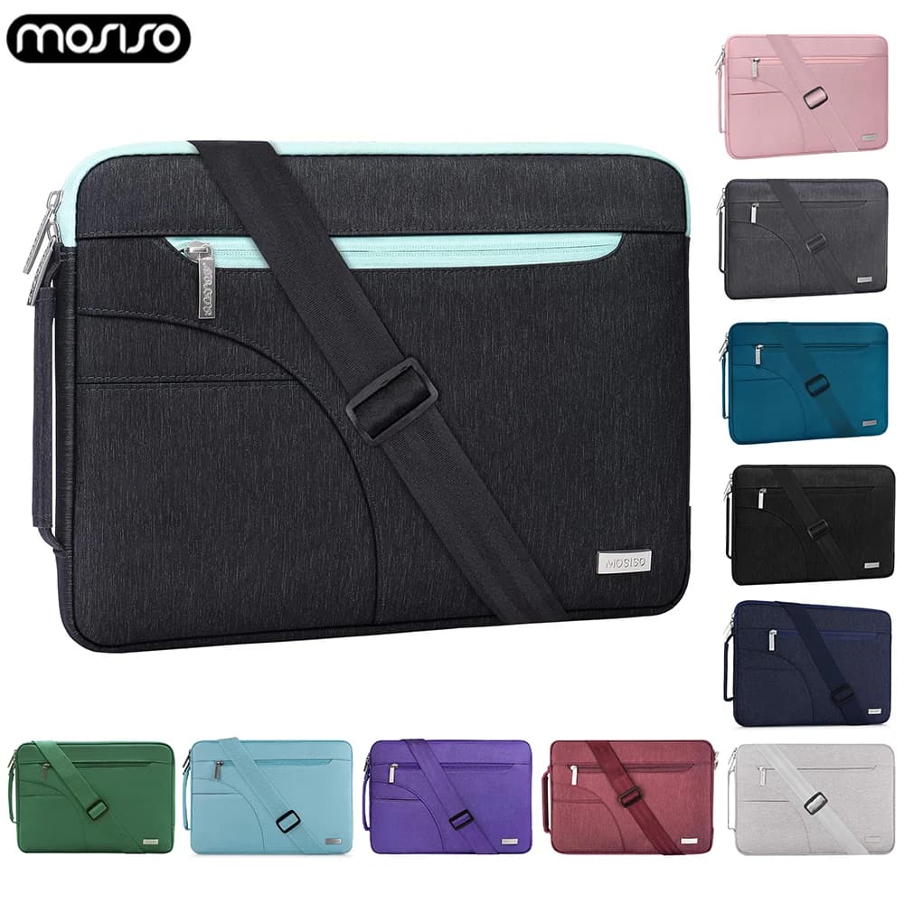 Borsa per Laptop 11.6 12 13.3 14 15.6 custodia per Notebook da 16 pollici per Macbook Air 15 M2 A2941 custodia HP Dell Lenovo borsa a tracolla per Computer