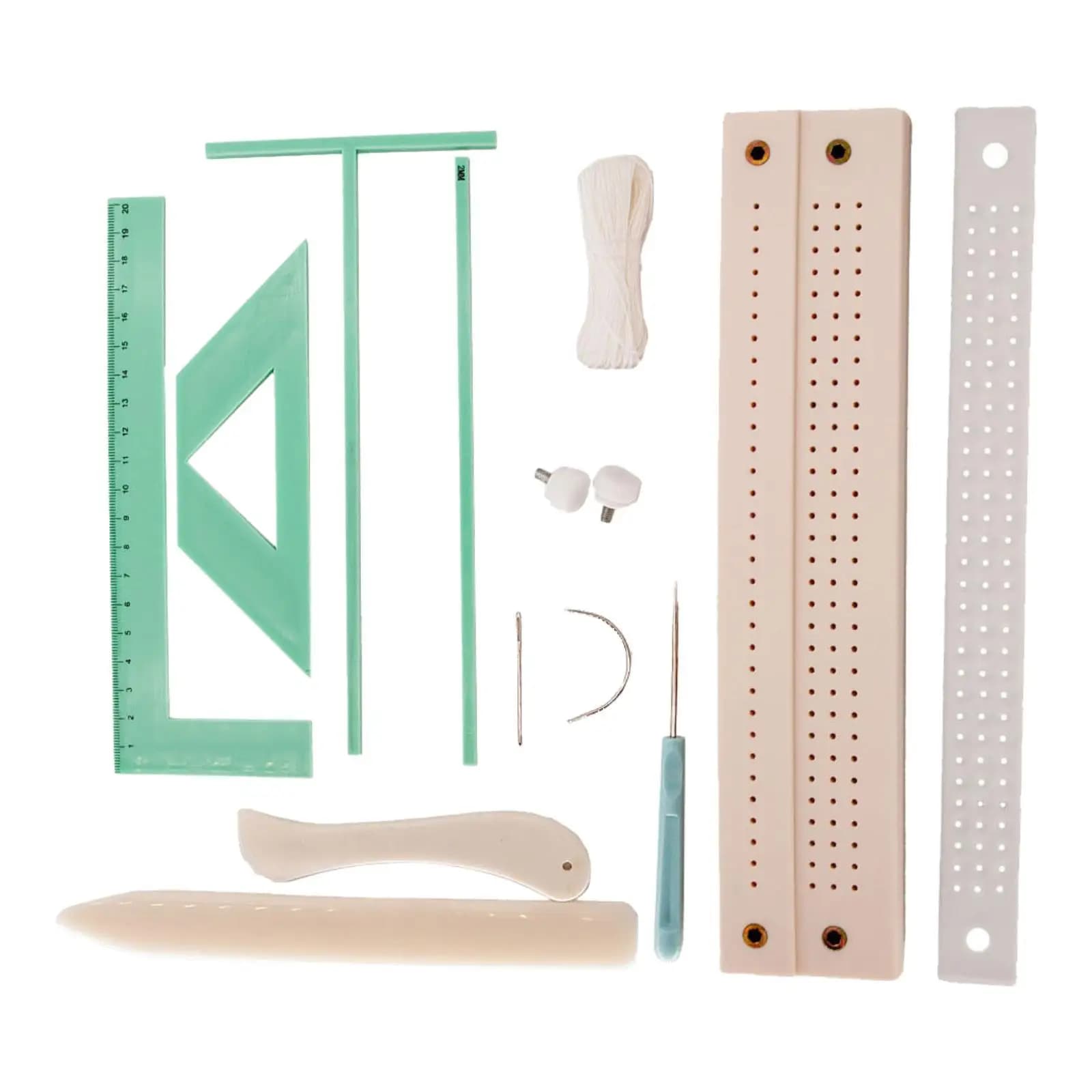 Book Binding Kit Book Binding Cradle Waxed Thread DIY Crafts Ruler Punch Guide Set