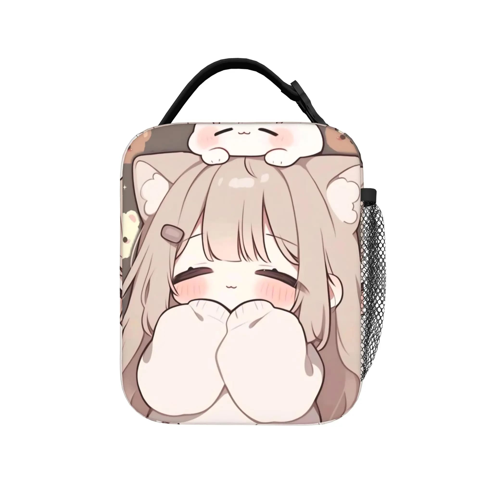 Trickcal C-Chibi Go Games Accessori Borse termiche per il pranzo per la scuola Borsa per la conservazione degli alimenti Borsa termica portatile Bento Box