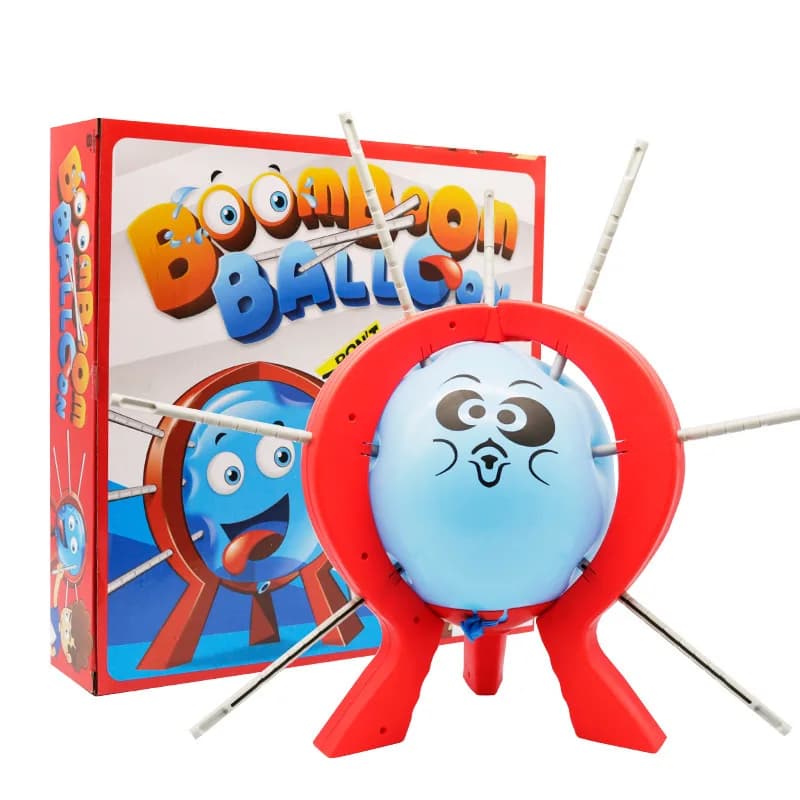 Boom Boom Palloncino Giocattolo Gioco da tavolo Bursting Palloncino Giocattoli per giochi di società Prop Scherzo Riunione di famiglia Giocattoli interattivi Regali per bambini
