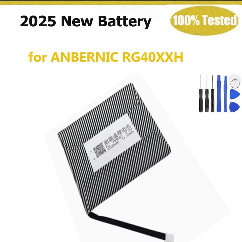 Nuova batteria per console di gioco portatile ANBERNIC RG40XX H RG40XXH 3,7 V 3200 mAh 755060