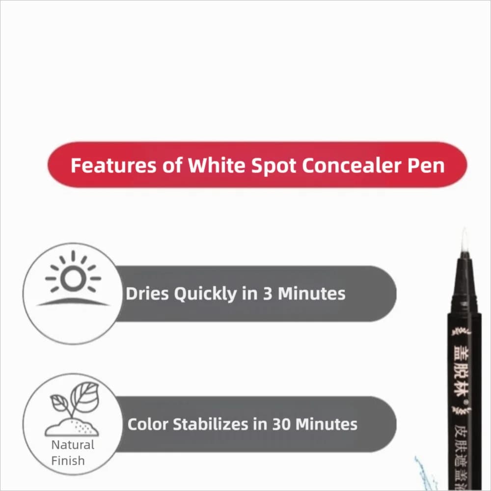 Waterproof Trick Vitiligo Cover Pen Professional Grade Corrector Leukoderma Corrector White Macchie Corrector Daily Use