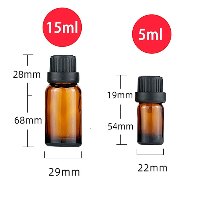 5/15ML Bottiglia Dispenser Inalatore di Olio Essenziale A Tenuta Aroma Olio Essenziale Tappo Inalatore Mini Olio Essenziale E Profumo Inalatore