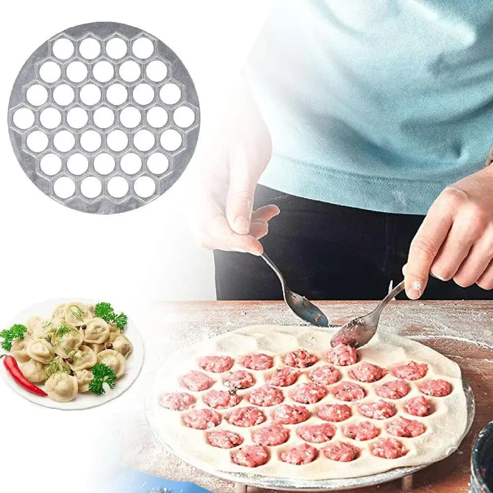 37 Holes Dumpling Maker Machine With Aluminium Ravioli Cutter For Pelmeni Meat Pasta I Cutter Kitchen Cooking Tools Accessories