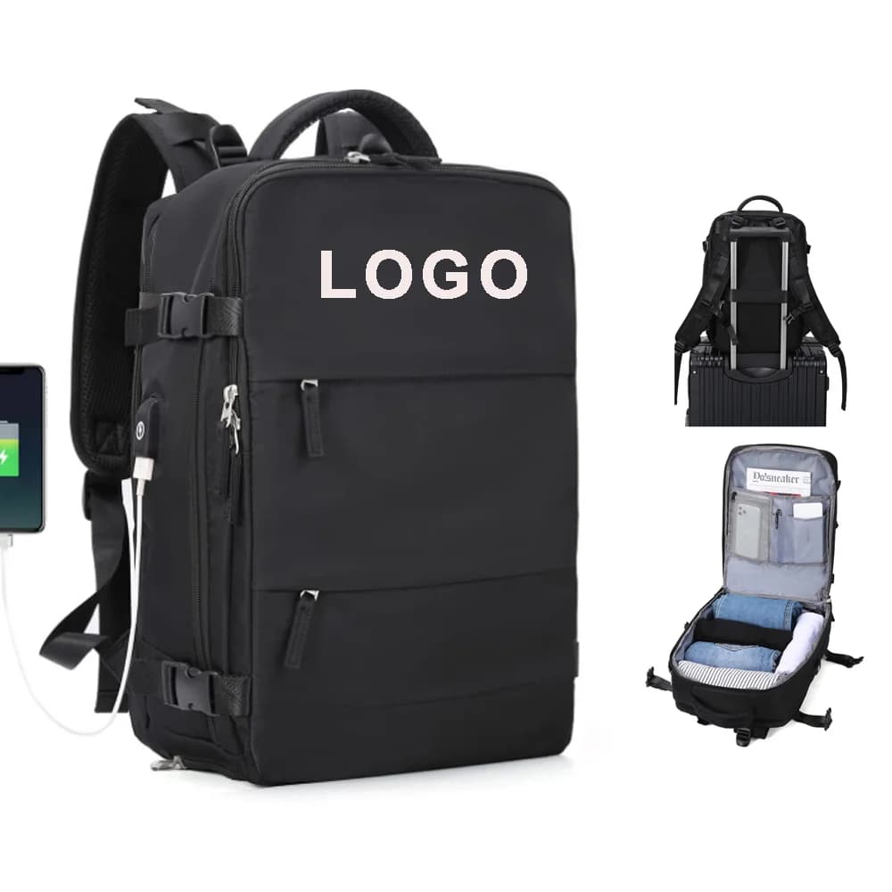 Buylor Logo personalizzato Zaino da viaggio VIP Borsa da cabina Zaino EasyJet impermeabile da portare su zaino per laptop da 14 pollici Bagaglio a mano