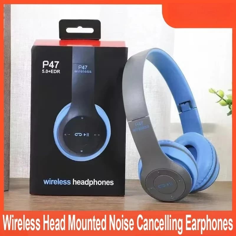 Auricolare Bluetooth 5.0 wireless portatile pieghevole multifunzionale per connessione Bluetooth, connessione via cavo con scheda TF