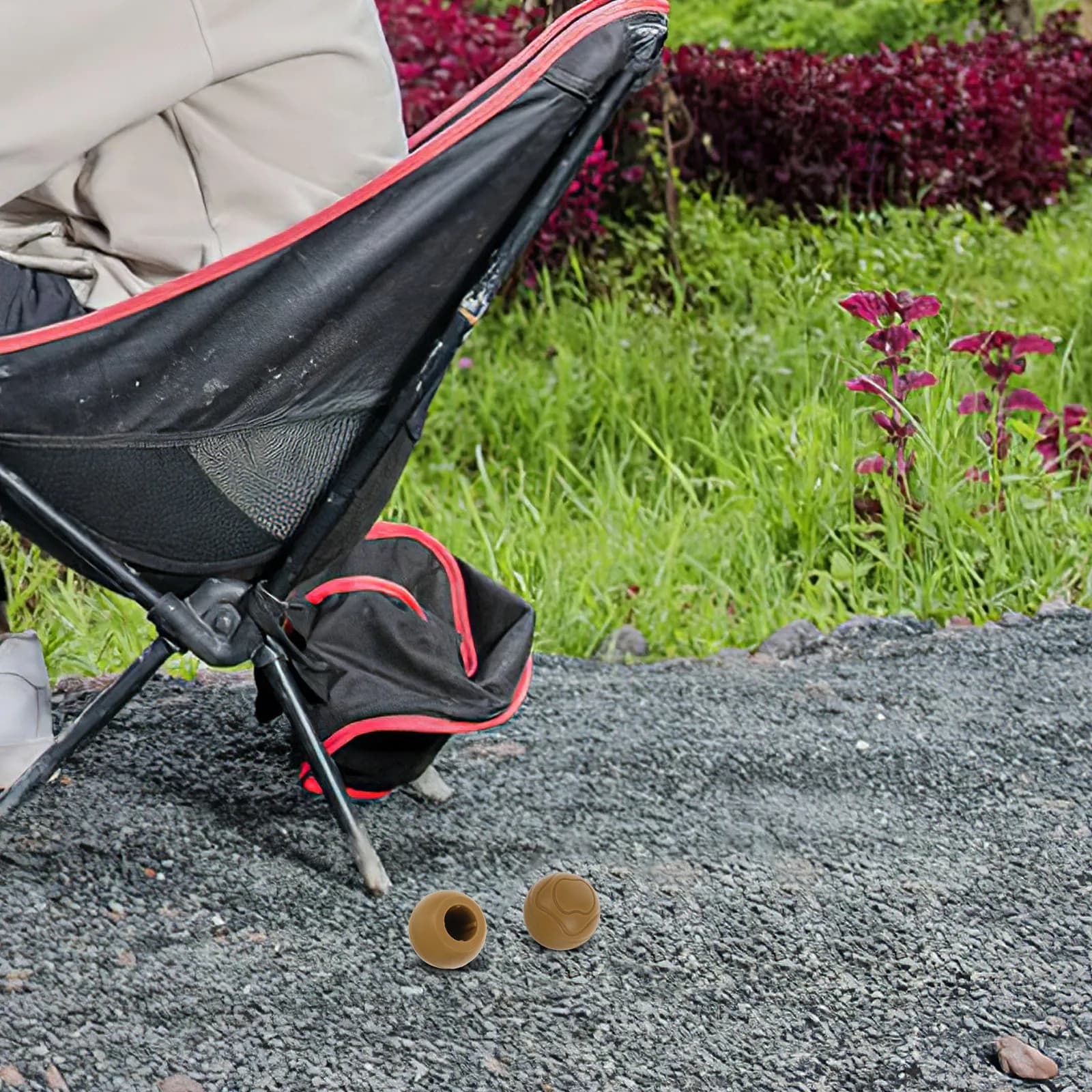 4Pcs Outdoor Moon Chair Anti Sink Silicone Leg Covers Protect Furniture Legs Prevent Sinking Camping Picnic Accessories