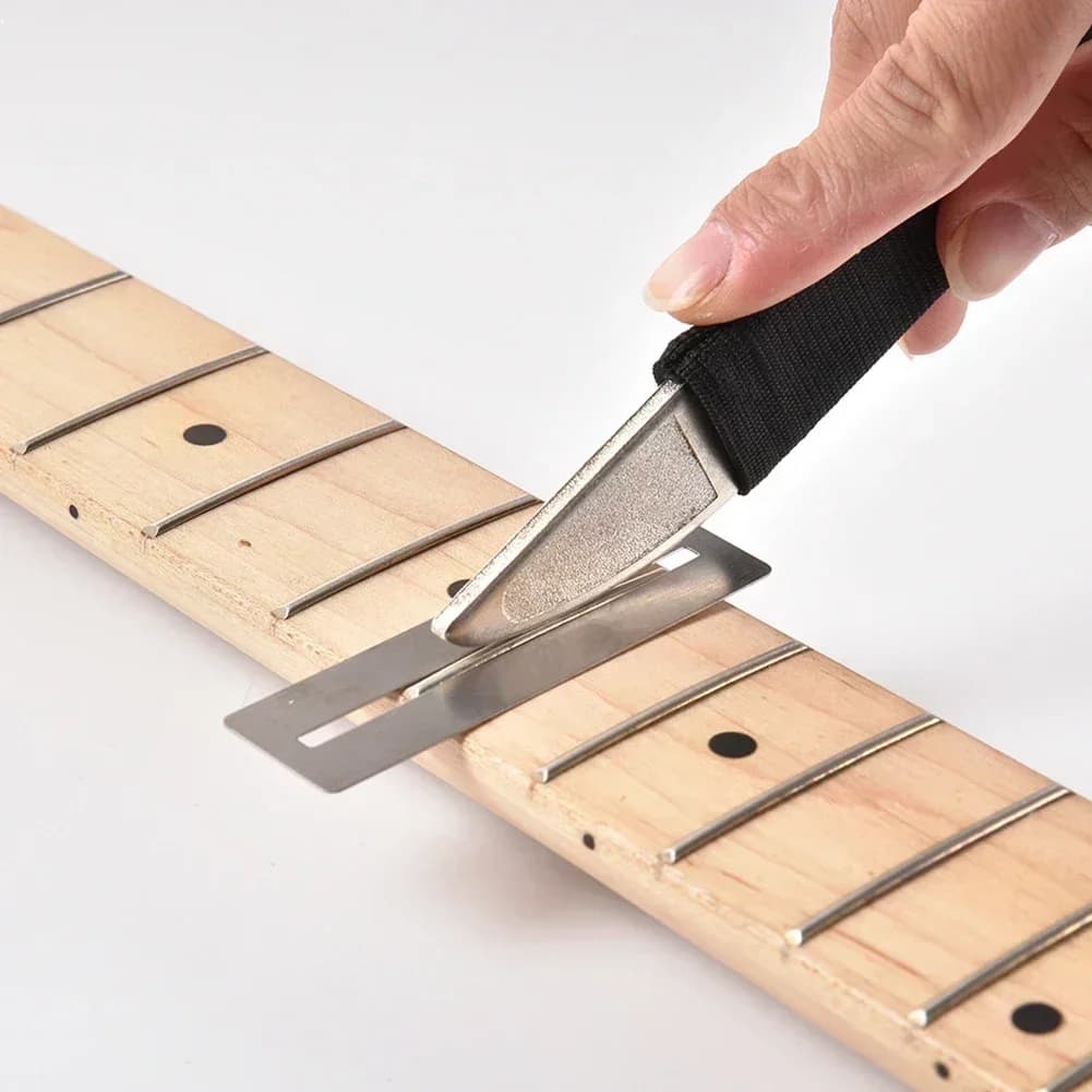 SC Abrasivi diamantati Tastiera per chitarra Medicazione File di coronamento Protezioni per tasti Riparazione Strumenti per liutaio per Mandolo Ukulele