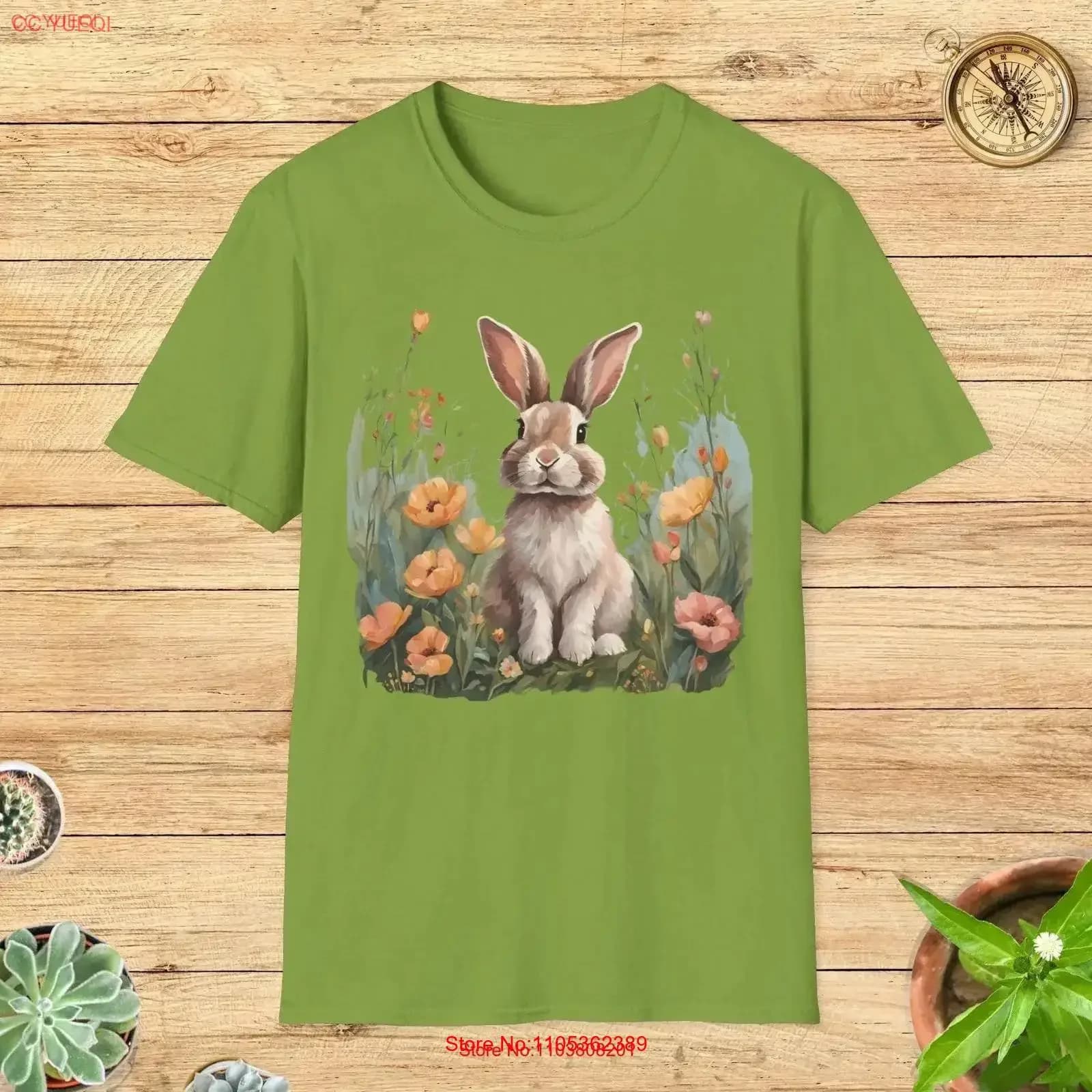 Adorable Oil Paint Bunny T Shirt Artistic Rabbit Design for Nature Lovers Mums Wildlife Fans and Pet Owners vintage Washed