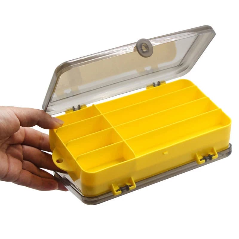 Fishing equipment boxes 5/8 double face compartments box for fishing bait case for fishing gear