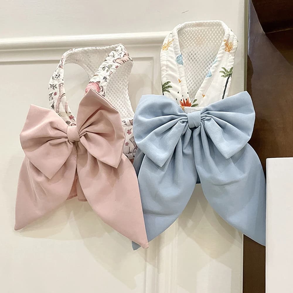 Sweet Bow Chest Harness Leash For Small/Medium Dogs Traction Dog Vest Clothing Dog Cat Pet Clothes Supplies Teddy Bichon Poodle