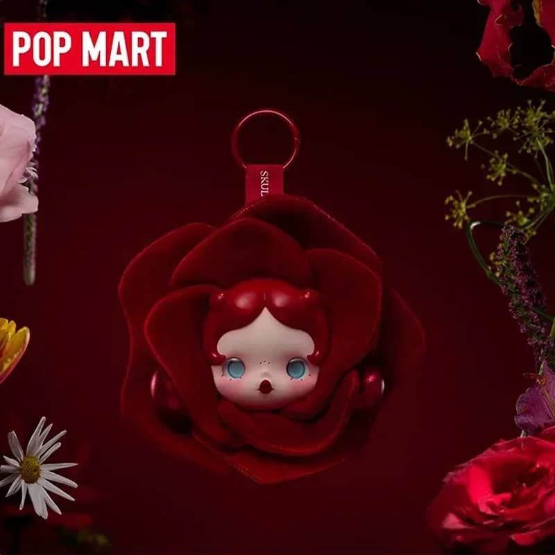 POP MART SKULLPANDA Petals In Four Acts Series Earphone Bag Blind Box Toys Kawaii Anime Action Figure Doll Mystery Box Gifts