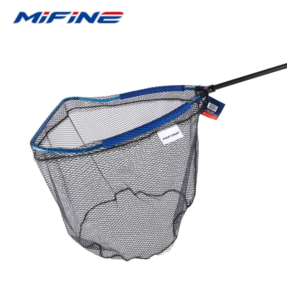Guadino per pesci MIFINE con telaio in lega di alluminio 45CM di lunghezza rivestimento per colla asta telescopica per la pesca accessori da campeggio