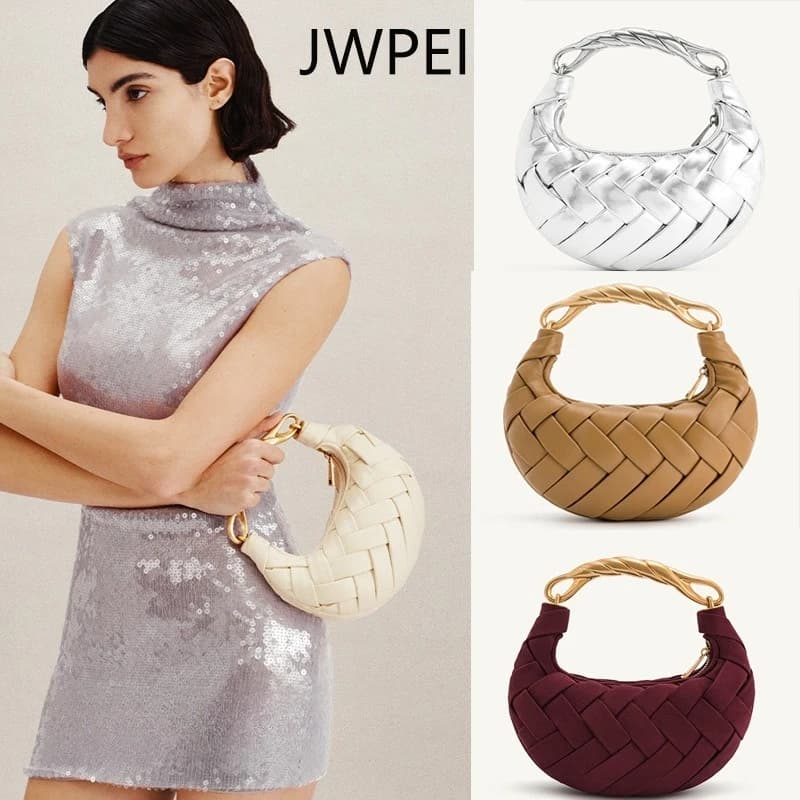 JW PEI Borsa a nido d'uccello, borsa in tessuto, nuovo stile da donna, borsa a tracolla, borsa a tracolla, piccola borsa di fascia alta