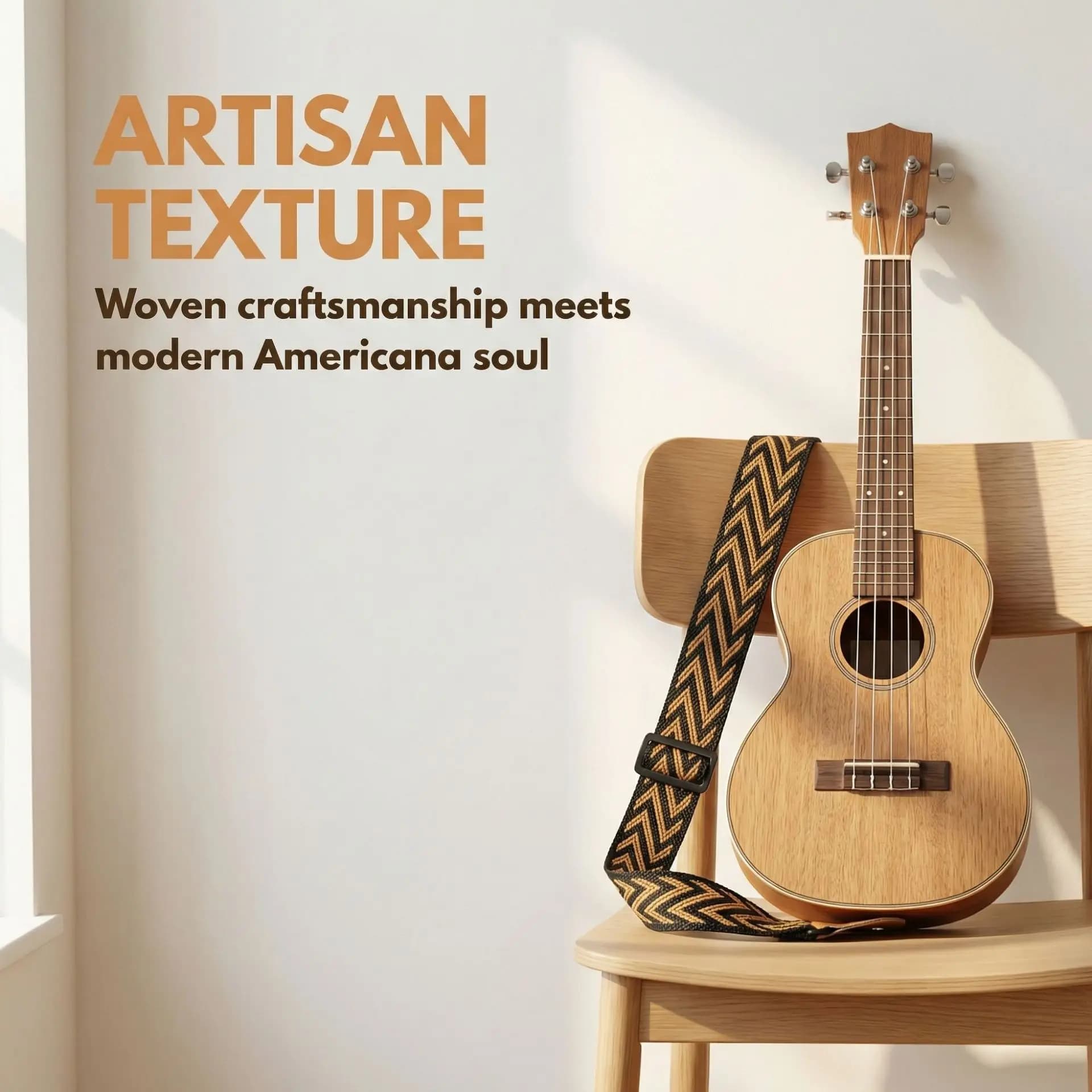 Tracolla per ukulele, tracolla regolabile per chitarra, tracolla per chitarra in stile bohémien
