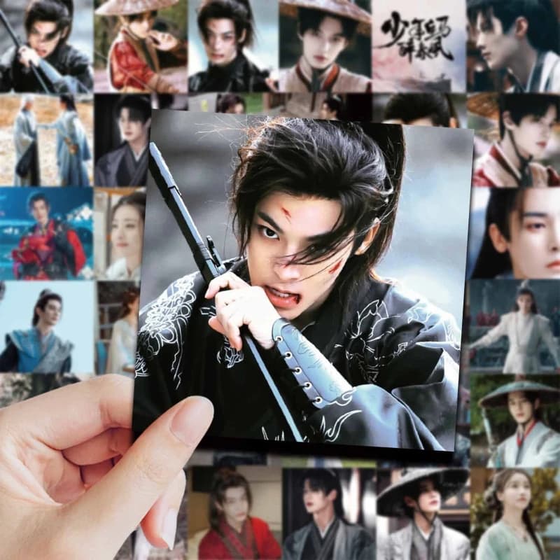 60 pz/set Hou Minghao Neo Poster adesivi TV Dashing Youth Bai Li Dong Jun Drama Stills Hand Account materiali Notebook Phone fai da te