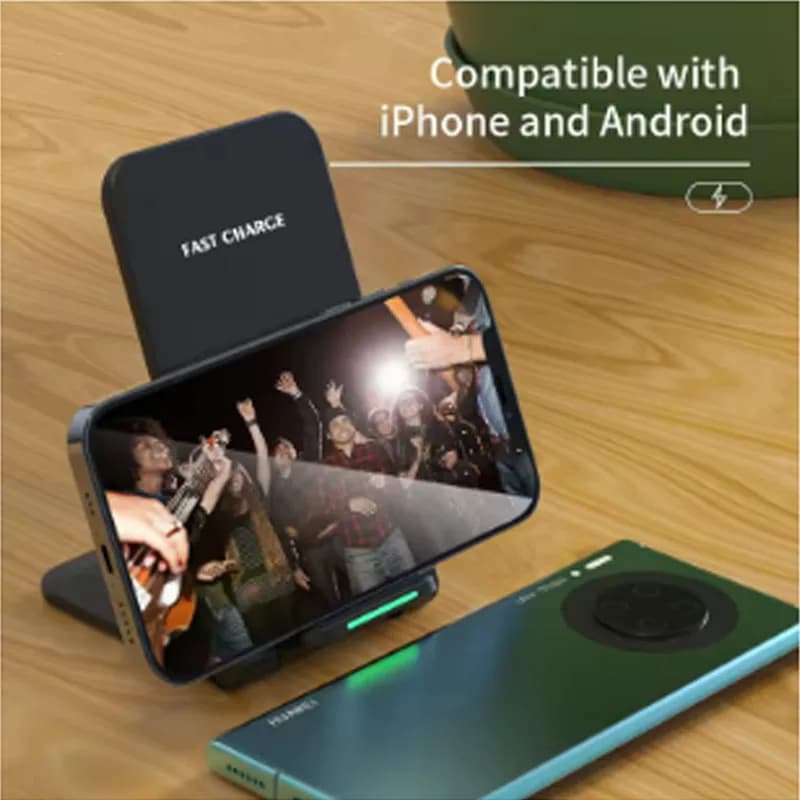 Pad caricabatterie wireless pieghevole da 30 W per Google Pixel 7 6 Pro 5 4 XL LG Velvet V30 V50 V60 G8S Dock station di ricarica rapida a induzione