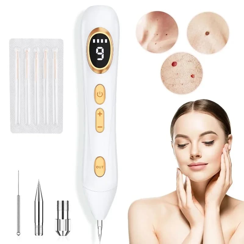 1Set Strumento per la rimozione delle macchie Penna domestica Strumento per la bellezza delle macchie Comodo strumento Nevus per la rimozione delle macchie Ricarica multi-ingranaggio Moda Nuovo