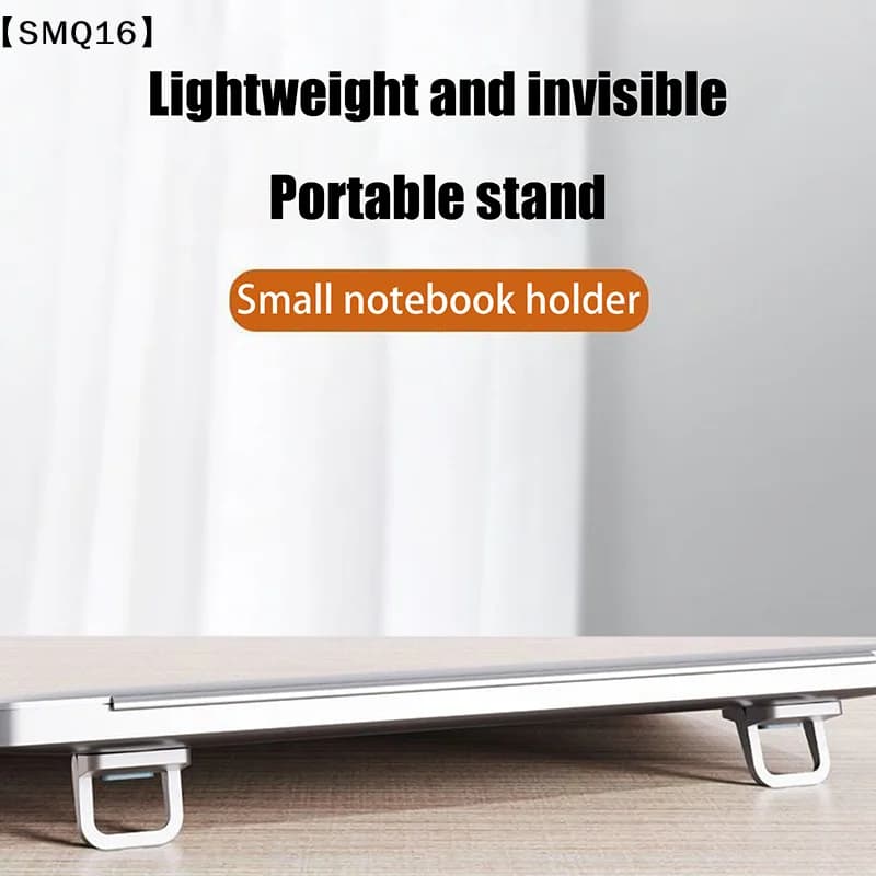 Adjustable Folding Laptop Stand Mini Legs Ultra-thin Portable Support For Notebook Cooling Holder Feet Invisible Bracket【SMQ】