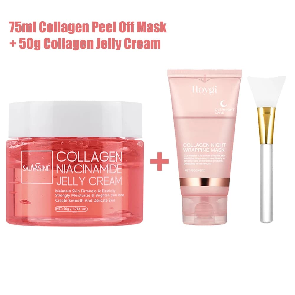 75ml Collagen peel-off mask Night wrapping mask Fango for face 50g Cream collagen jelly Rassodante Moisturizing masks for skin Cream