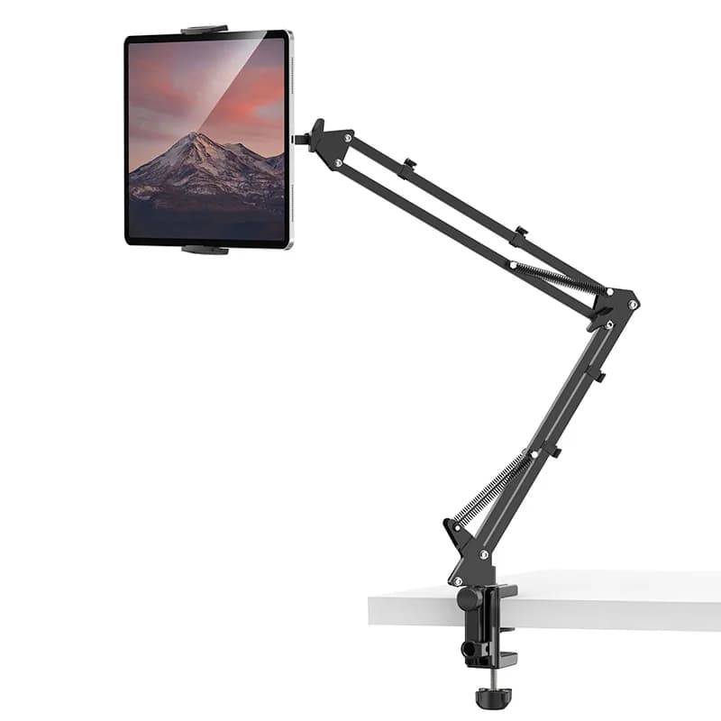 Ulanzi T2 supporto per Tablet a braccio lungo in metallo 360 ° 4.6 ~ 12.9 pollici Tablet Smartphone letto Desktop supporto pigro staffa microfono braccio braccio