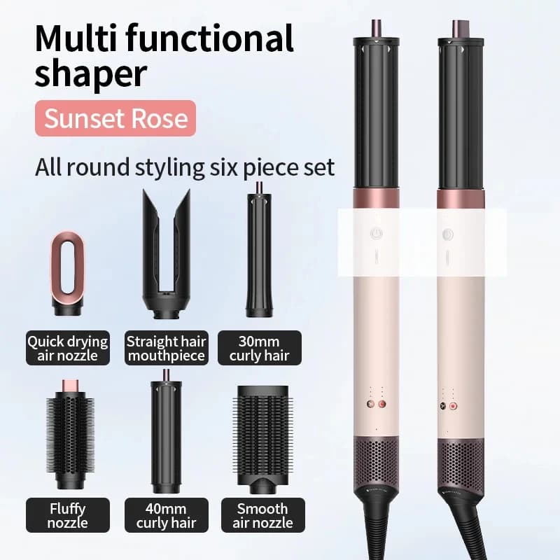 EU KR HS09 New Styler Multifunction for Hair, Automatic Hair Dryer with Hair Dryer Function, Hair Dryer/Fredda 1700W, Straight Plate and Professional Hair Brush