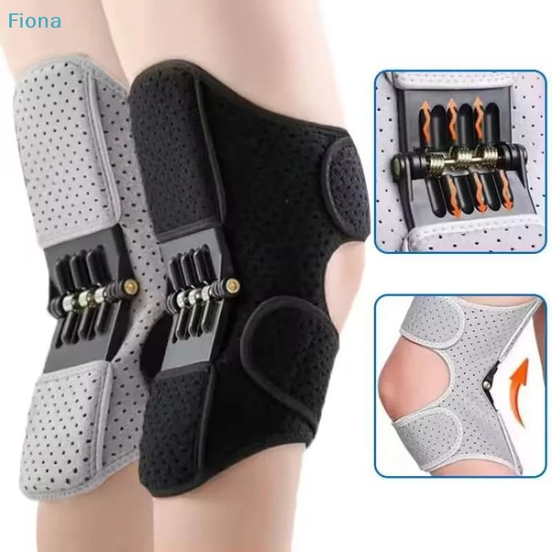 ✔ Supporto per Ginocchio con Molla, Stabilizzatore Traspirante per Arrampicata, Sport e Sollievo dal Dolore al Ginocchio