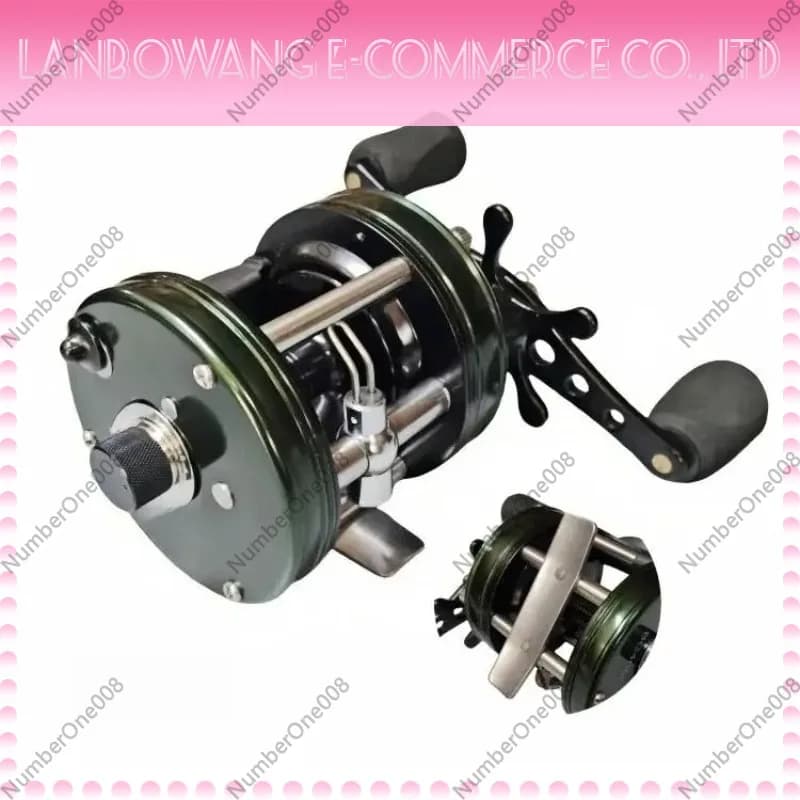 For Anchor Fish Boat Fishing Drum Fishing Wheel All Metal Strong Brake Long Throw Fishing Line Wheel