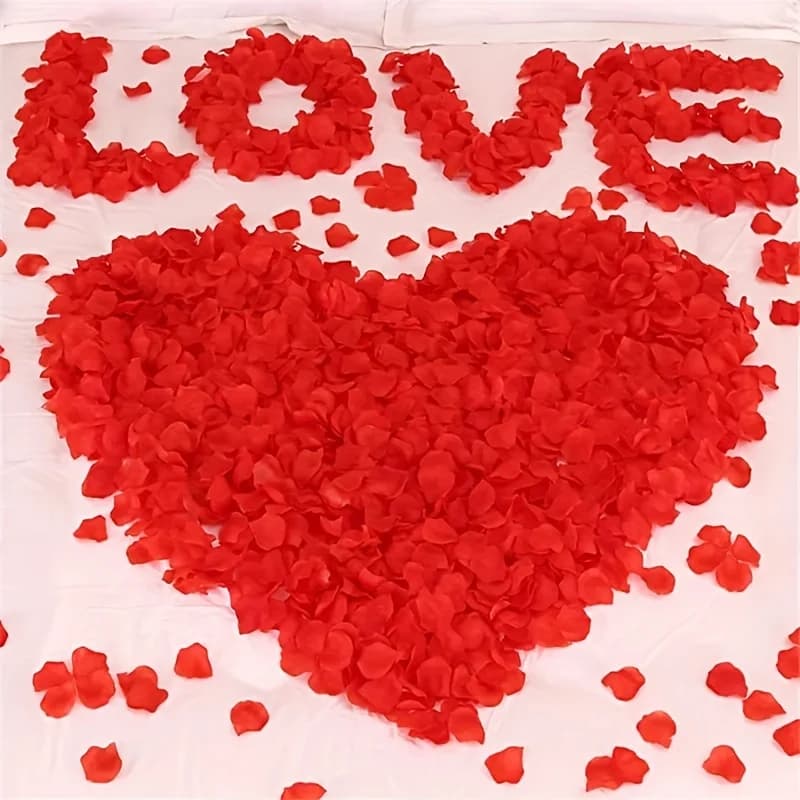 1000/2000Pcs Top Colorful Artificial Fake Rose Petals Red White Gold Roses Petal Flowers Romantic Wedding Party Valentine Decor