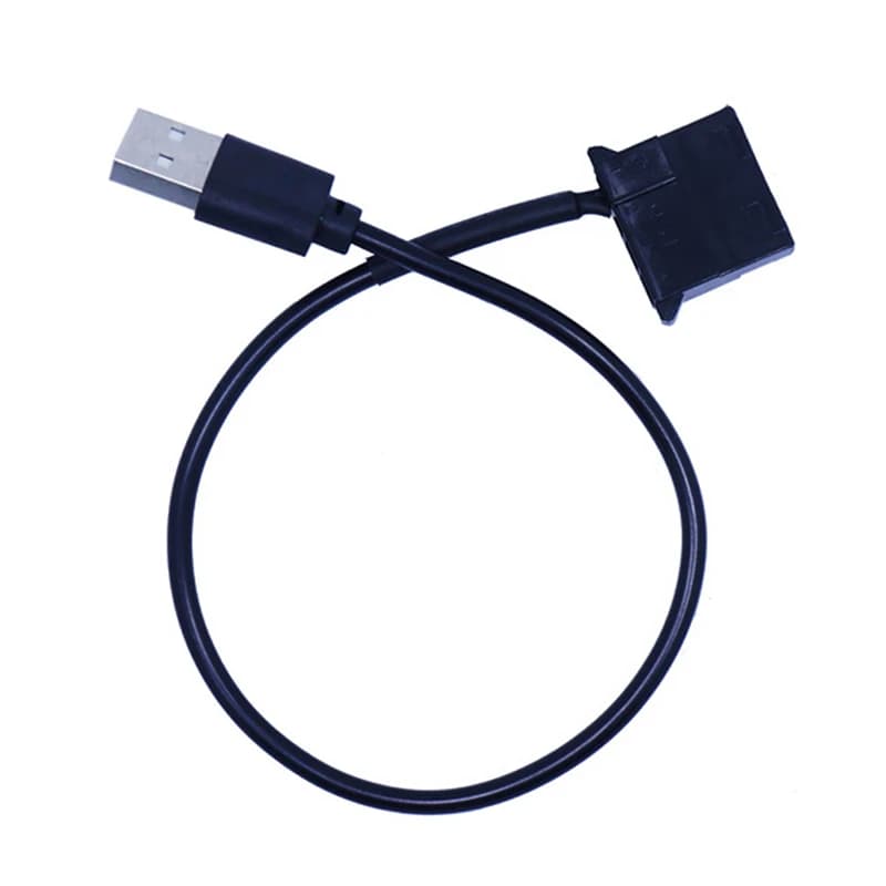 1PCS USB to Molex 4 Pin PC Computer Cooling Fan 1 Feet Connector Cable Adapter Cord