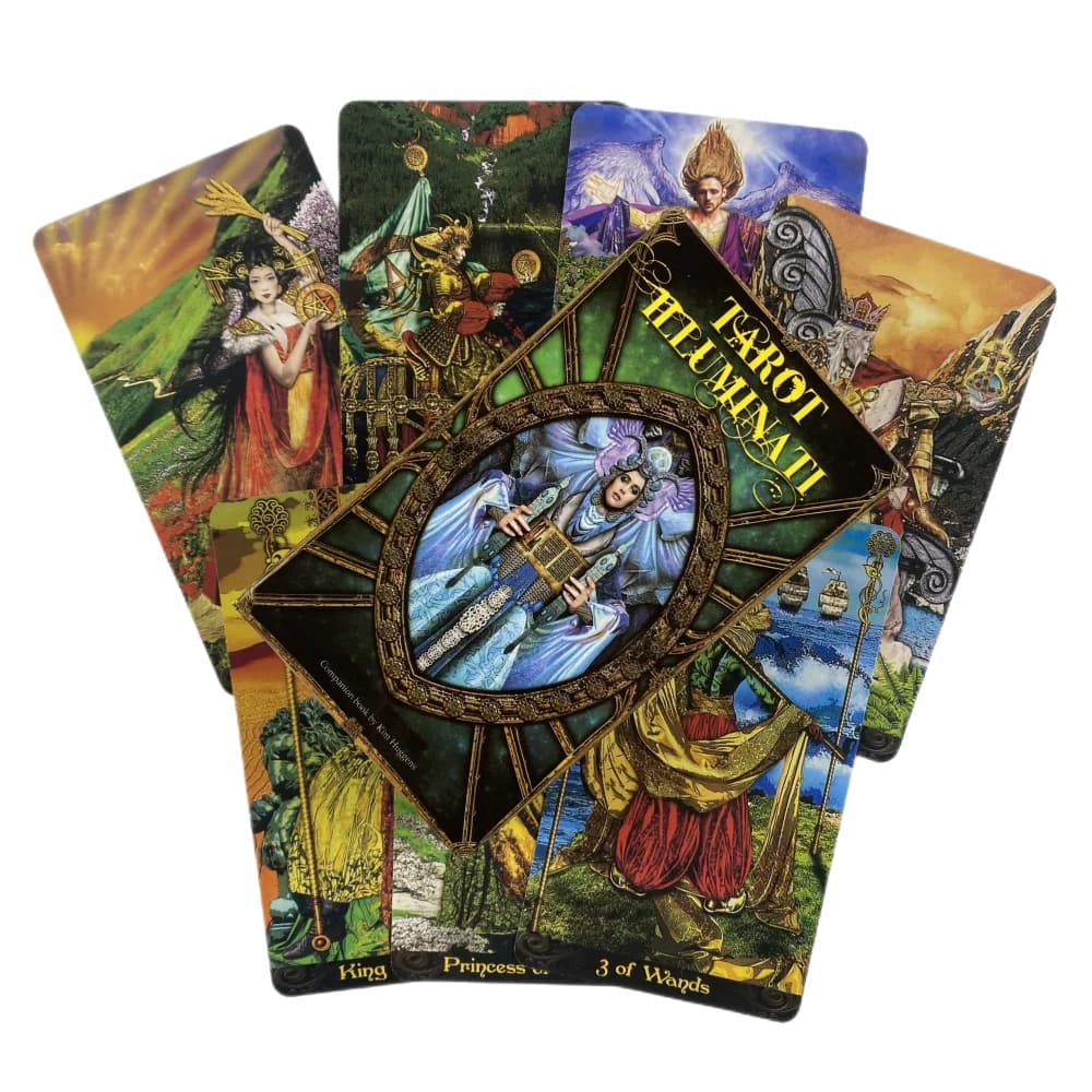 Tarocchi Illuminati Carte Divinazione Mazzo Versioni inglesi Edizione Oracle Board Giochi da tavolo per la festa