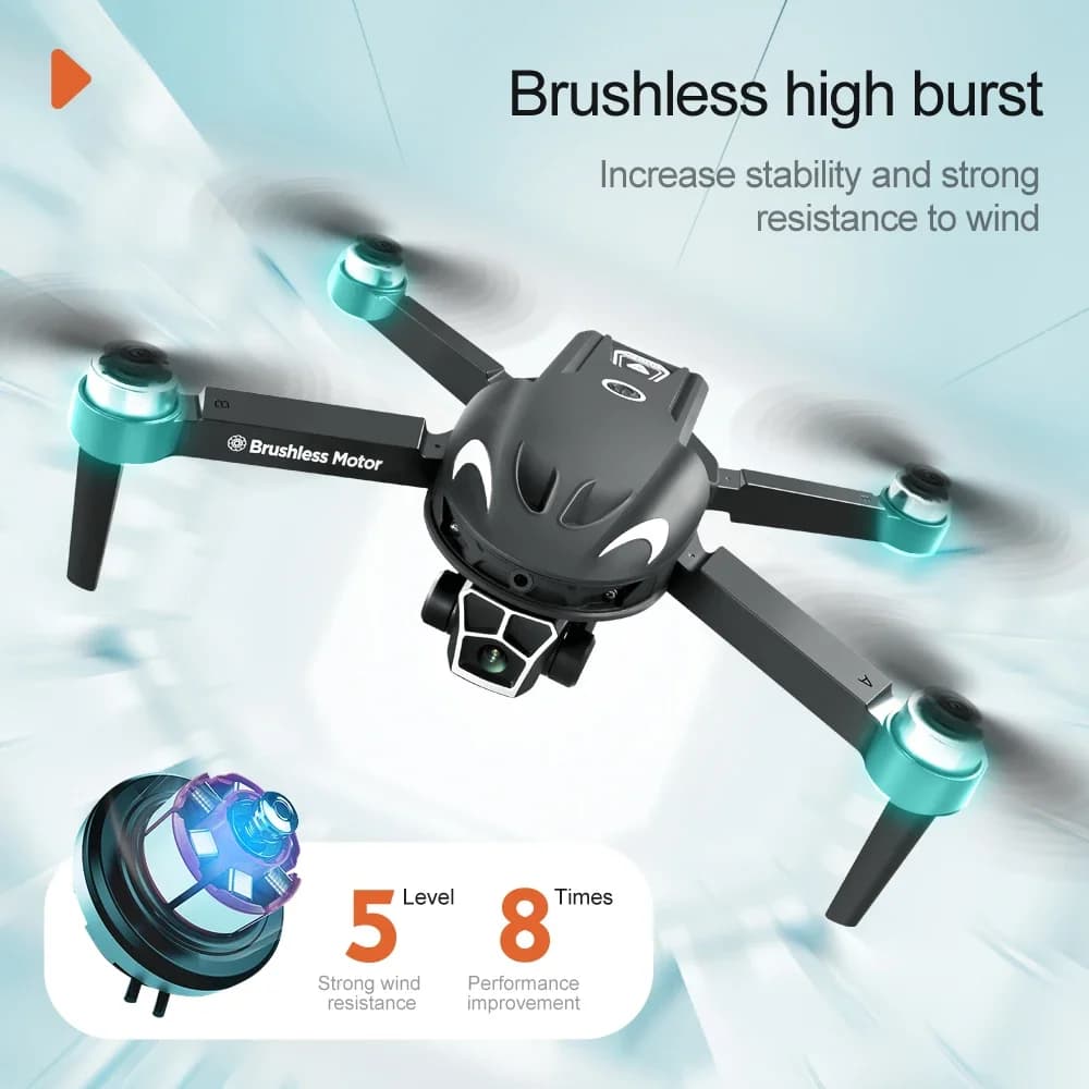 Nuovo V166 Drone professionale 8K Fotocamera Doppio HD Grandangolo Evitamento ostacoli Telecamere aeree Flyer Cruise FPV Aereo Dron