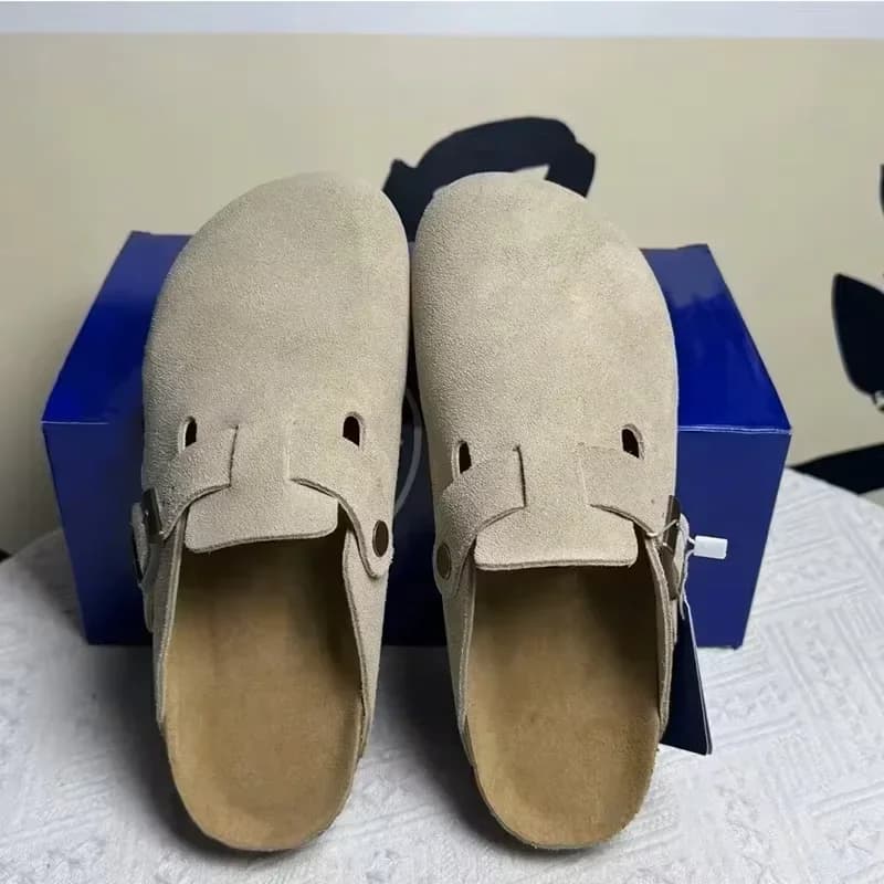 KIMV Trendy Leather Sandals for Men and Women, Vintage Casual Comfortable Non-Slip Spring and Autumn Beach Shoes