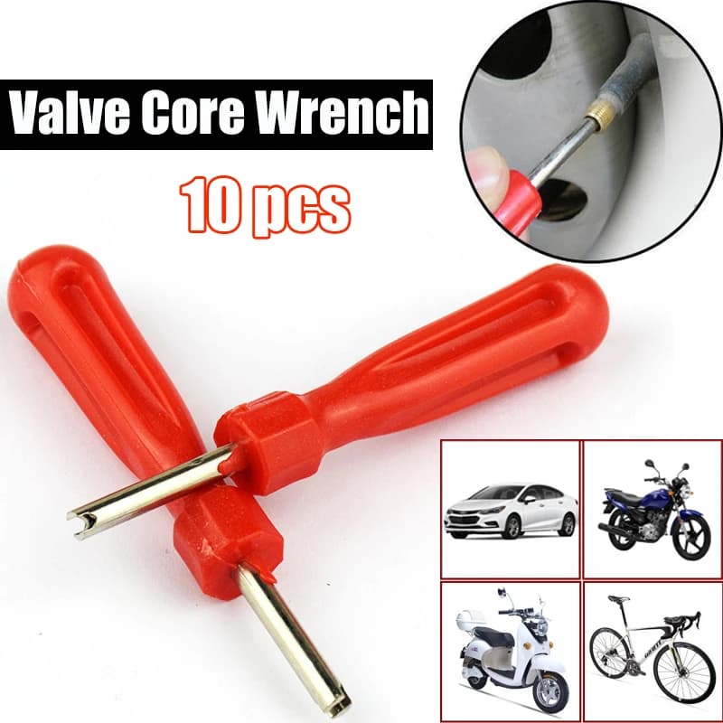 Portable Rubber Valve Core Removal Tool Automobile Bike Removal Tool Tire Repair Tools for Motorcycles Key Screwdriver