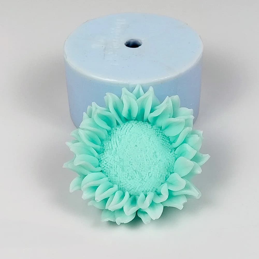 Stampi per fiori di girasole 3D Stampi per sapone per fiori Stampo per candele in silicone Matrimonio Compleanno San Valentino Resina di argilla HC0617