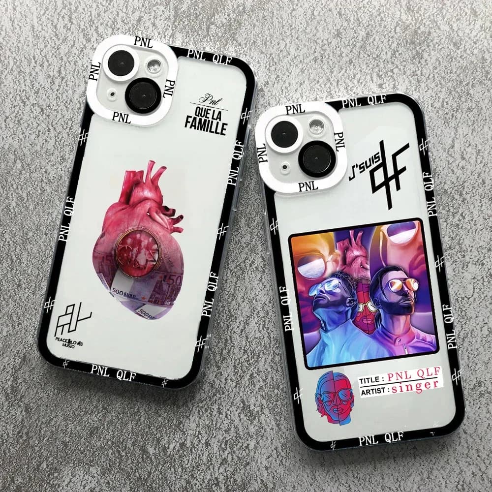 PNL QLF Rapper Cantante Cassa Del Telefono per iPhone 16 15 14 13 12 11 Pro Max Mini 8 7 Plus SE Coque Fundas Del Telefono Del Silicone Della Copertura Morbida