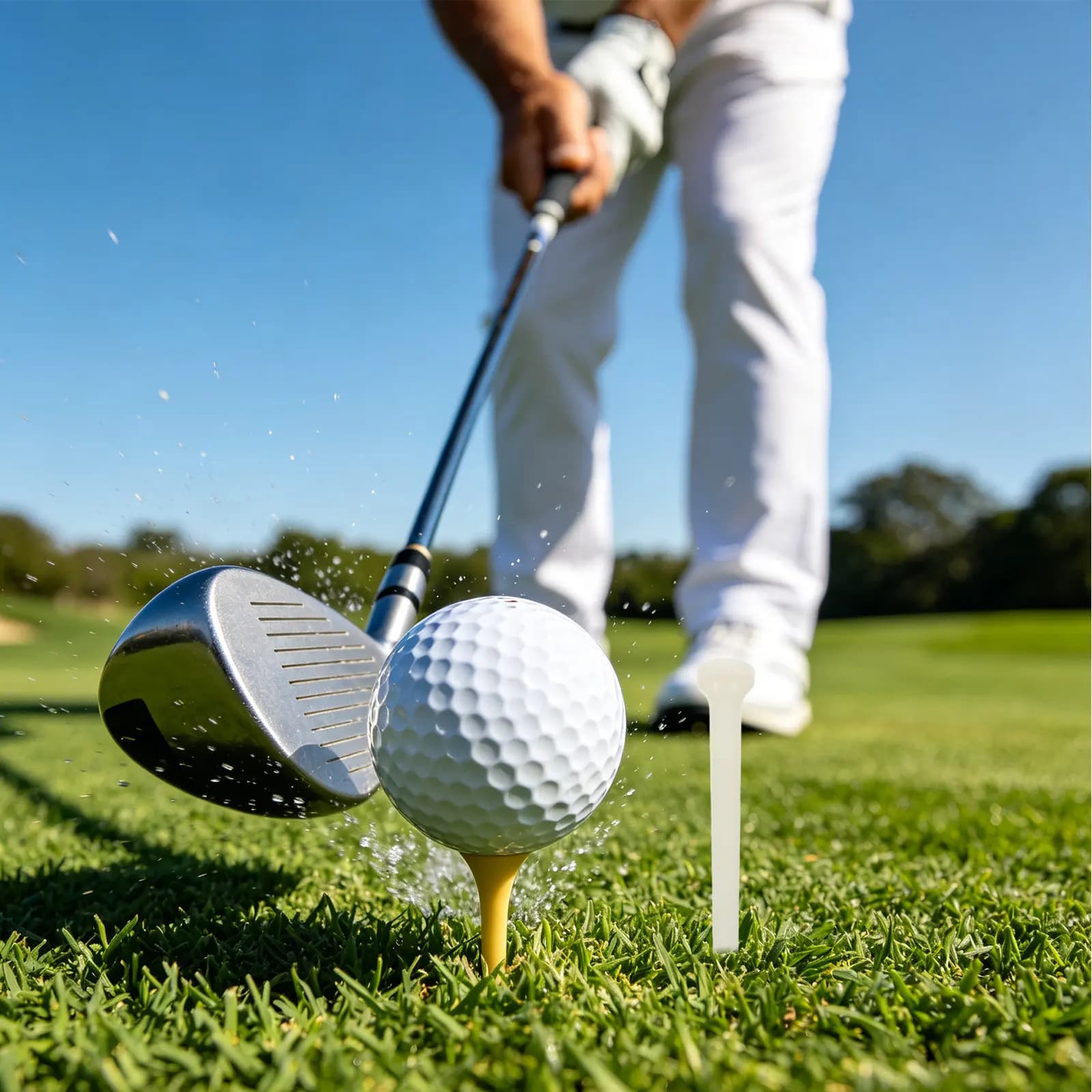 50Pcs Glow in Dark Golf Tees Luminous Night Practice Golf Supplies Unbreakable Plastic Short Training Driving Range
