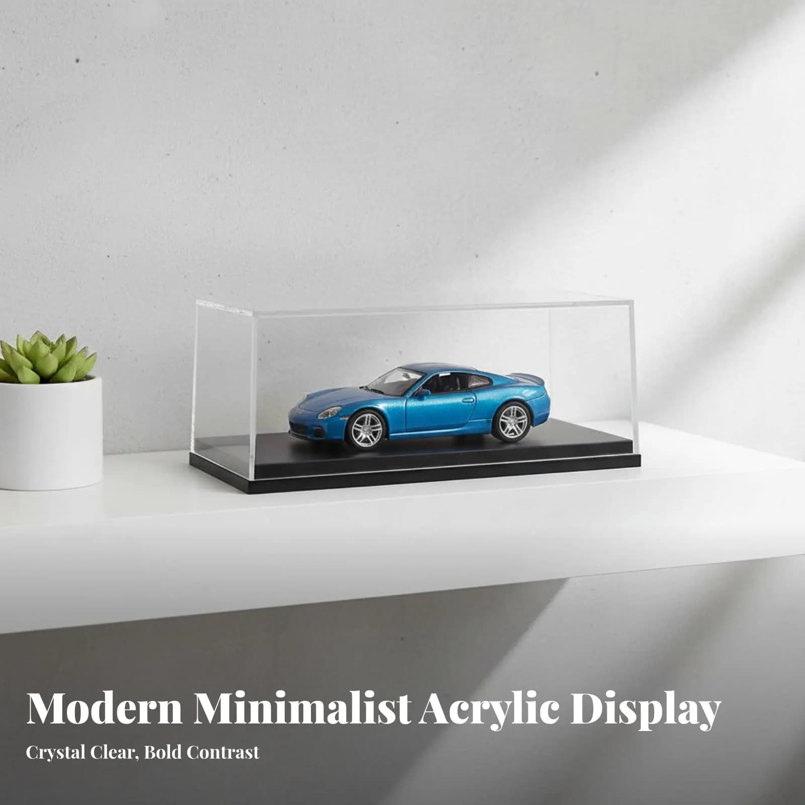Vetrina scale 1:64, dust cover for models, transparent box for collectors
