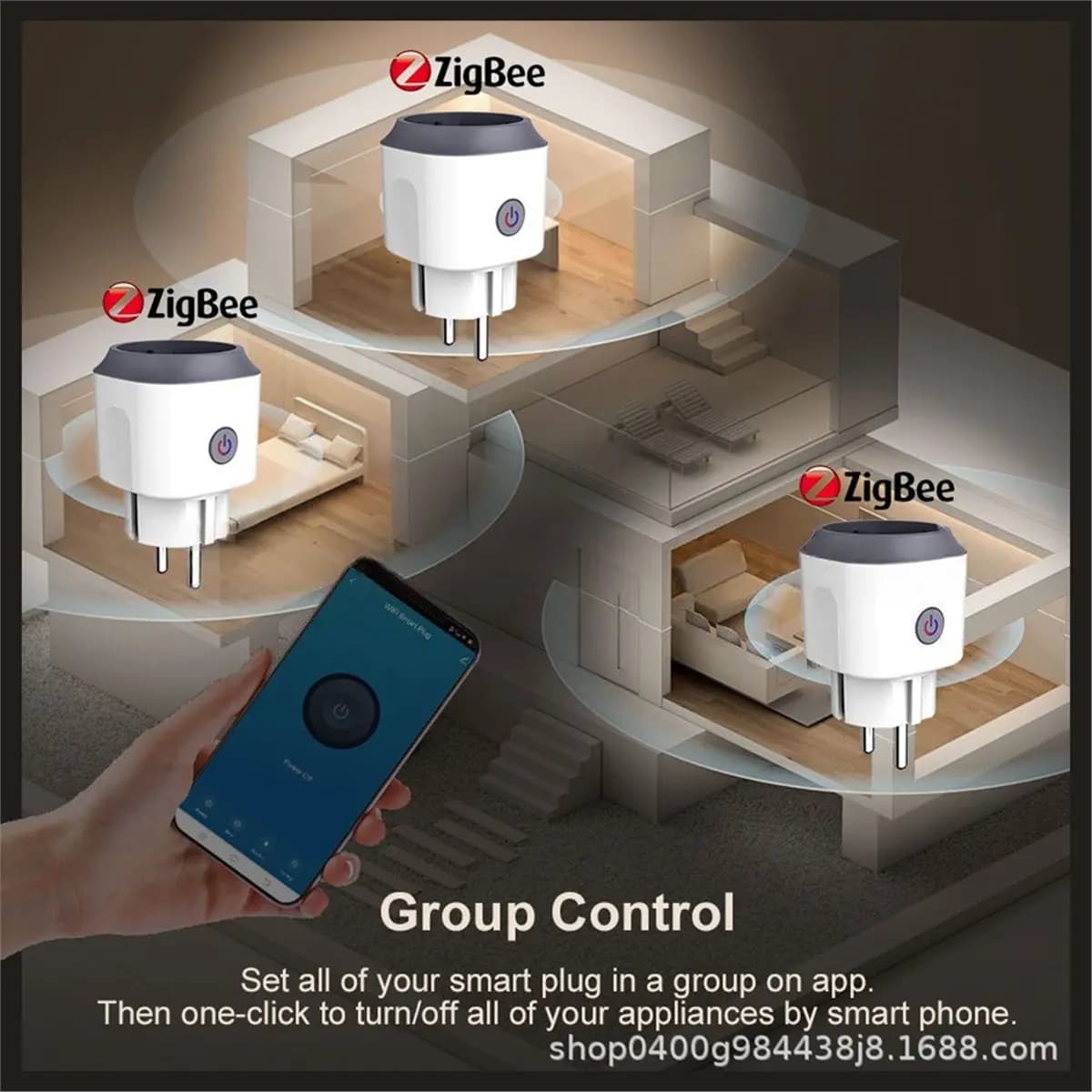 Tuya Zigbee 20A 2026 with Energy Consumption Monitoring, Vocal Control and Timer Function for EU Spine