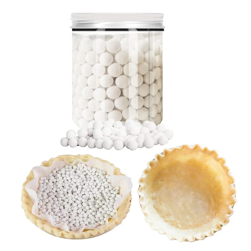 Fagioli da forno riutilizzabili da 0.85mm pesi in crosta di torta in ceramica per crema meringa rabarbaro Banoffee Blind Bake Pie crosta utensili da cucina