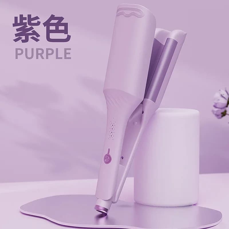 32 mm Deep V negative ion curling iron, for water waves, wool effect, big curls, durable fixing, does not damage hair - Bestseller