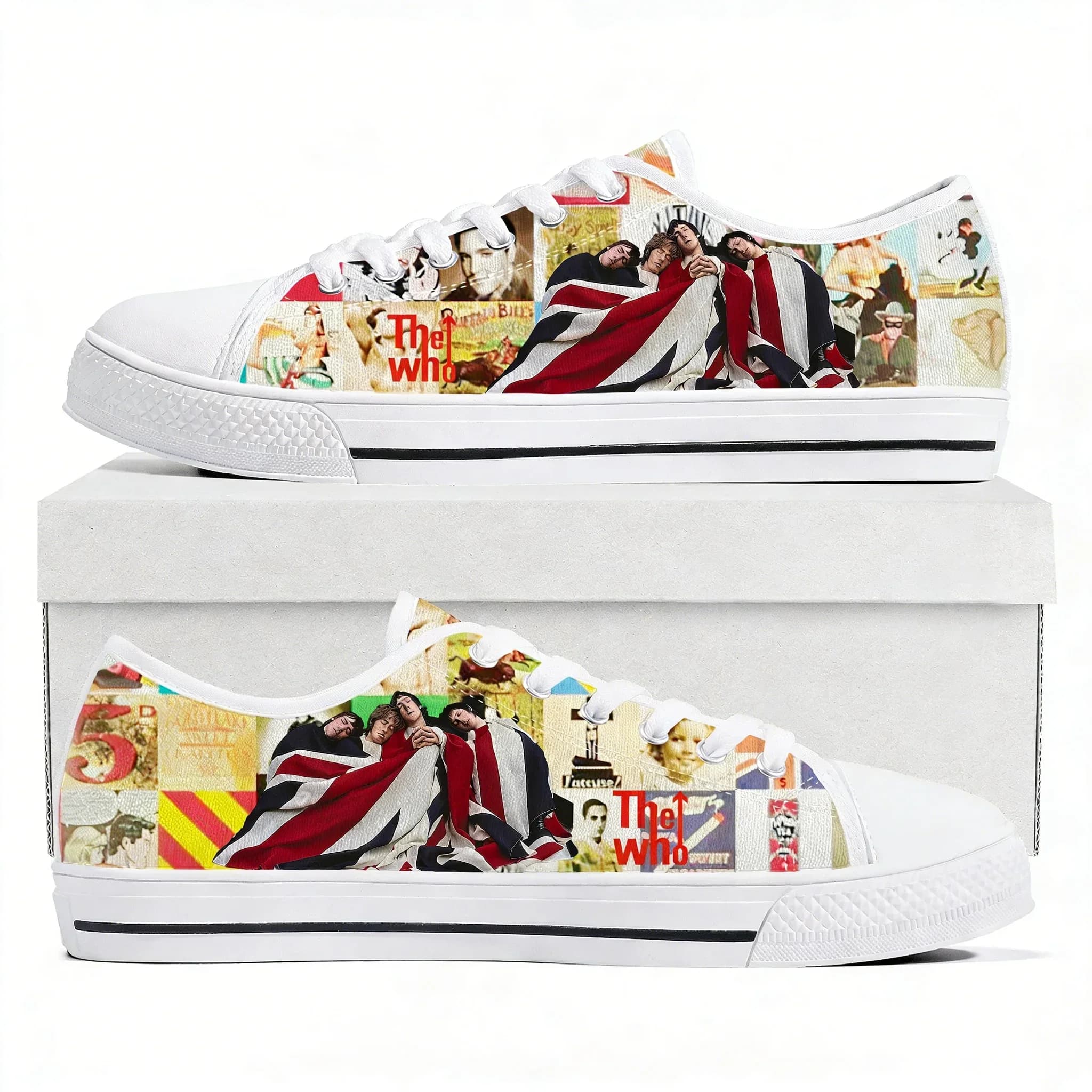 The Who Low Top High Quality Sneakers Mens Womens Teenager Canvas Sneaker Casual Shoe Fashion Personalized Patterns Custom Shoes
