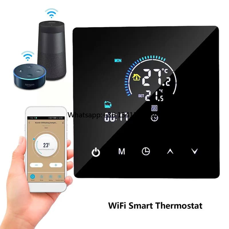 Termostato per casa intelligente Regolatore di temperatura per scaldabagno elettrico industriale per sala dell'aria condizionata per riscaldamento dell'acqua a pavimento