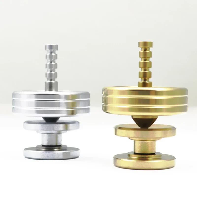 Maniglia Fidget Spinner Spinning Top in metallo Punta giroscopio in acciaio inossidabile EDC Alleviare il stress Riducendo il giocattolo Anti ansia Bambini